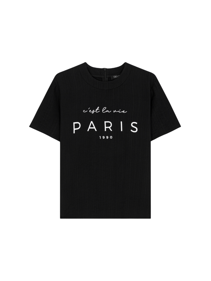 Black Paris Top