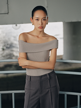 Tải hình ảnh vào trình xem Thư viện, Gray Trousers With Faux Pockets
