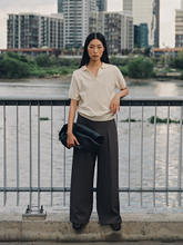 Tải hình ảnh vào trình xem Thư viện, Gray Trousers With Faux Pockets
