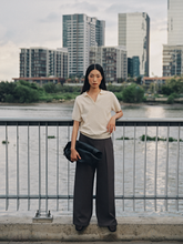 Tải hình ảnh vào trình xem Thư viện, Grey Pleated Trousers
