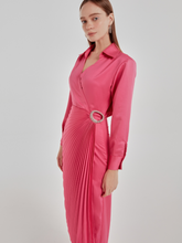 Tải hình ảnh vào trình xem Thư viện, Fuchsia Shirt Dress
