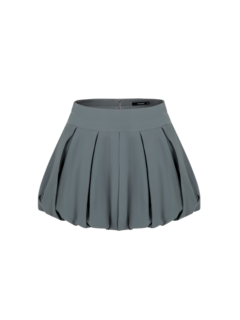 Gray Balloon Mini Skirt