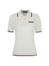 Tải hình ảnh vào trình xem Thư viện, KNIT SEASON - White Knit Polo
