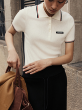 Tải hình ảnh vào trình xem Thư viện, KNIT SEASON - White Knit Polo
