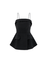 Tải hình ảnh vào trình xem Thư viện, Black Peplum Top
