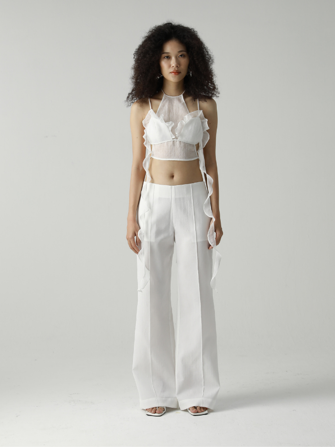 White Linen Trousers