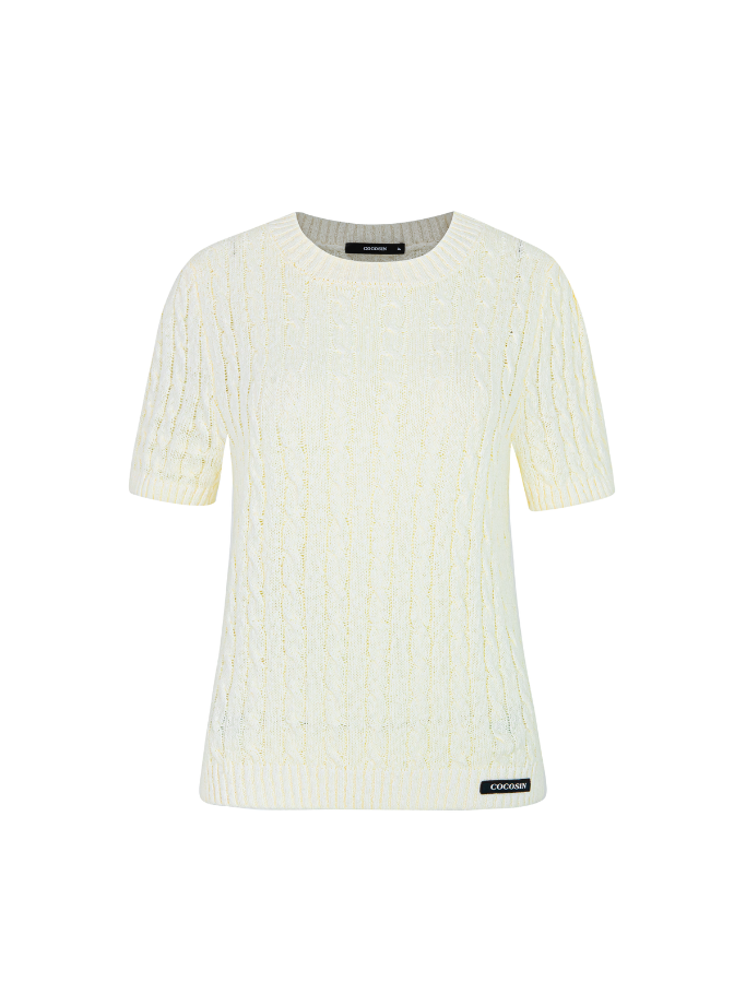 Coco Sin Beige Knit Top