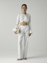 Tải hình ảnh vào trình xem Thư viện, White Linen Trousers
