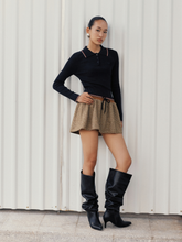 Tải hình ảnh vào trình xem Thư viện, KNIT SEASON - Check Mini Skirt
