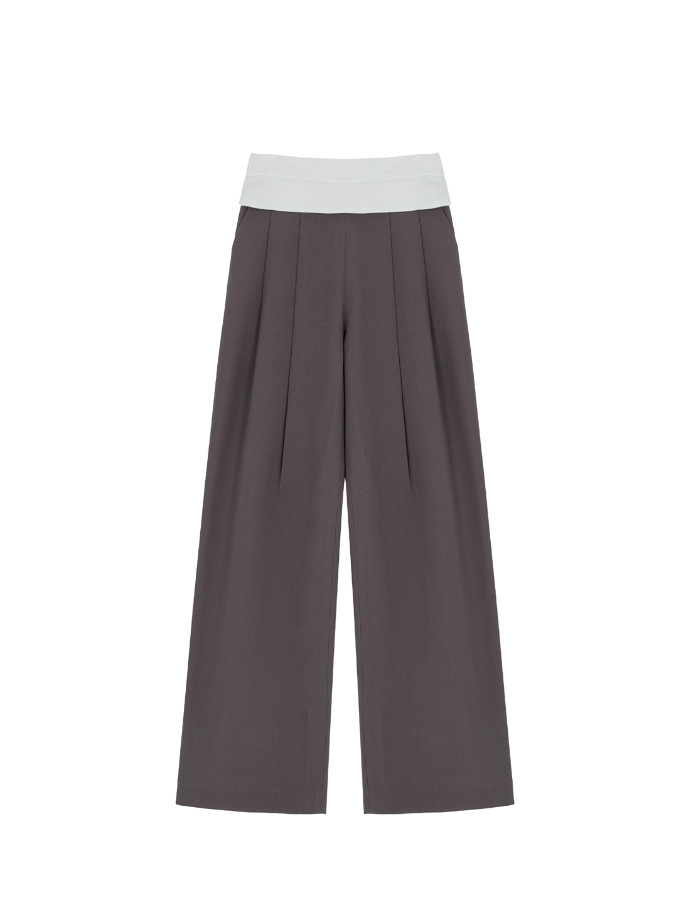 Combined Wide Leg Trousers