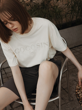 Tải hình ảnh vào trình xem Thư viện, Coco Sin Beige Embroidered Tee
