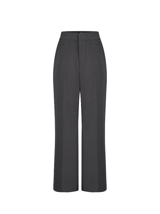 Grey Straight Leg Trousers