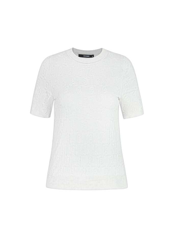 Coco Sin White Knit Top