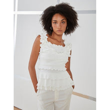 Tải hình ảnh vào trình xem Thư viện, White Ruffle Top
