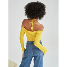 Load image into Gallery viewer, Yellow Halter Top
