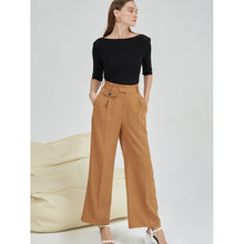 Tải hình ảnh vào trình xem Thư viện, Brown Straight Leg Trousers
