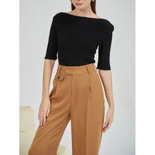 Tải hình ảnh vào trình xem Thư viện, Brown Straight Leg Trousers
