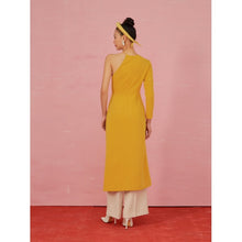 Tải hình ảnh vào trình xem Thư viện, Yellow Asymmetric Ao Dai
