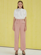 Tải hình ảnh vào trình xem Thư viện, Pink Straight Leg Trousers
