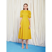 Tải hình ảnh vào trình xem Thư viện, Yellow Linen Midi Dress
