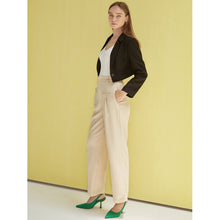 Load image into Gallery viewer, Beige Straight Leg Trousers
