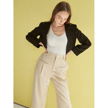 Load image into Gallery viewer, Beige Straight Leg Trousers
