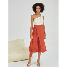 Tải hình ảnh vào trình xem Thư viện, Orange Midi Skirt
